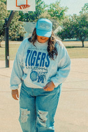 Underground Original Design: Memphis Tigers Basketball Boxy Cotton Sweatshirt