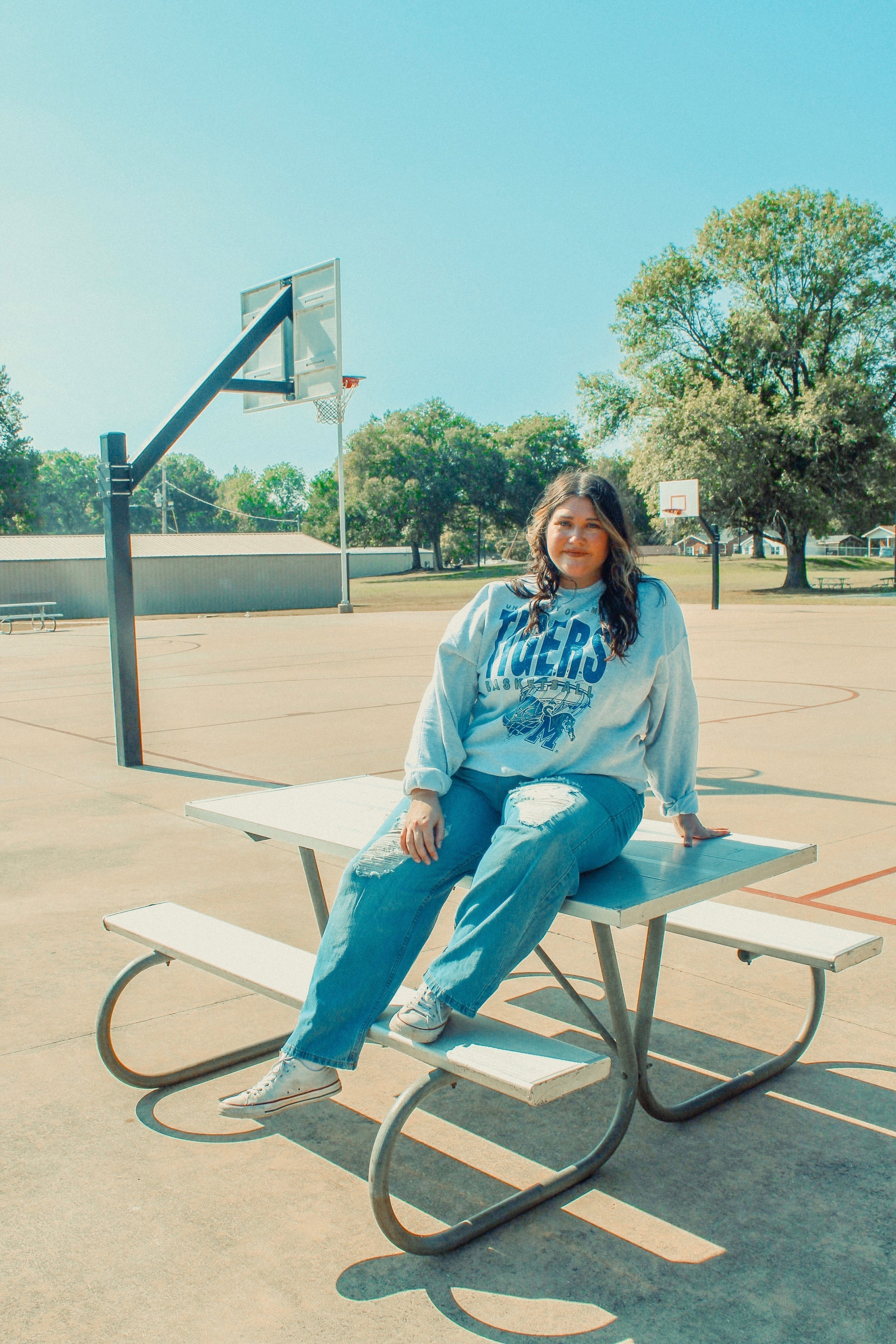 Underground Original Design: Memphis Tigers Basketball Boxy Cotton Sweatshirt