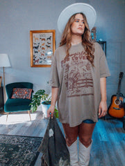 Underground Original Design: Cowgirls are for Lovers Boxy Cotton TShirt