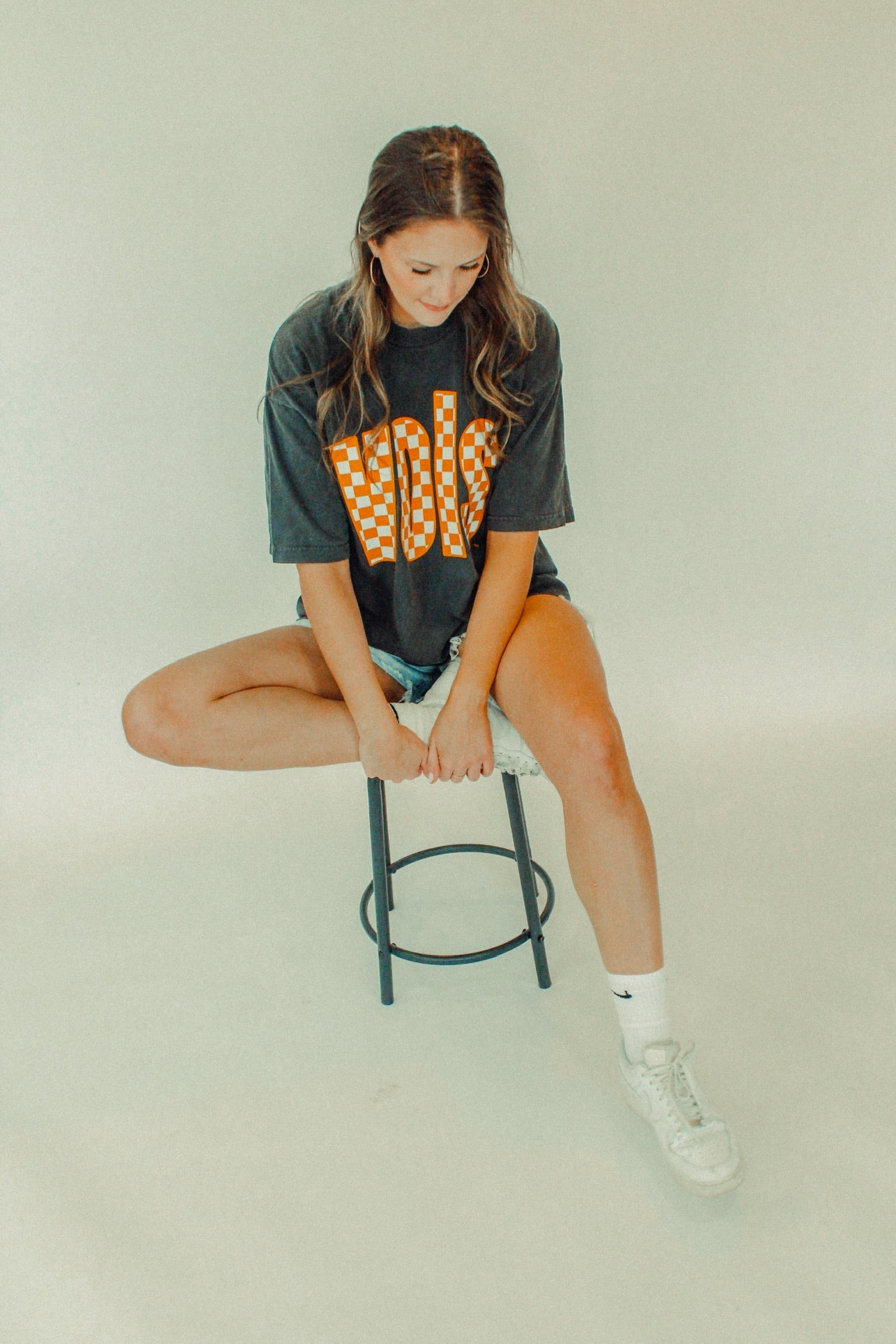 Underground Original Design: Tennessee Vols, Checkerboard Boxy Cotton TShirt