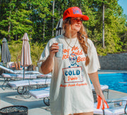 Underground Original Design: Enjoy an Iced Cold Beer Boxy Cotton TShirt