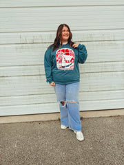 Underground Original Design: Home For Christmas, Puff Boxy Cotton Sweatshirt