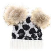 BABY Leopard Double Pom C.C Beanie