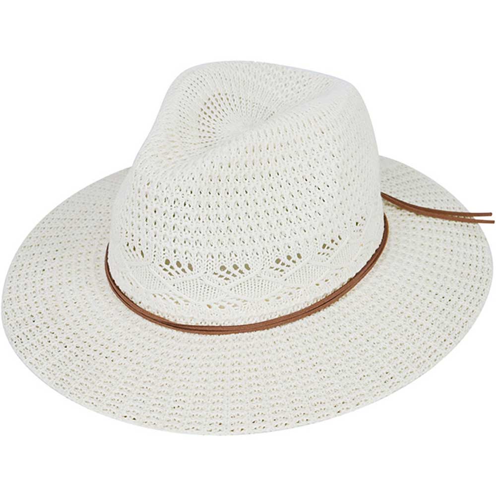 C.C Women's Cotton Knitted Panama Hat Sun
