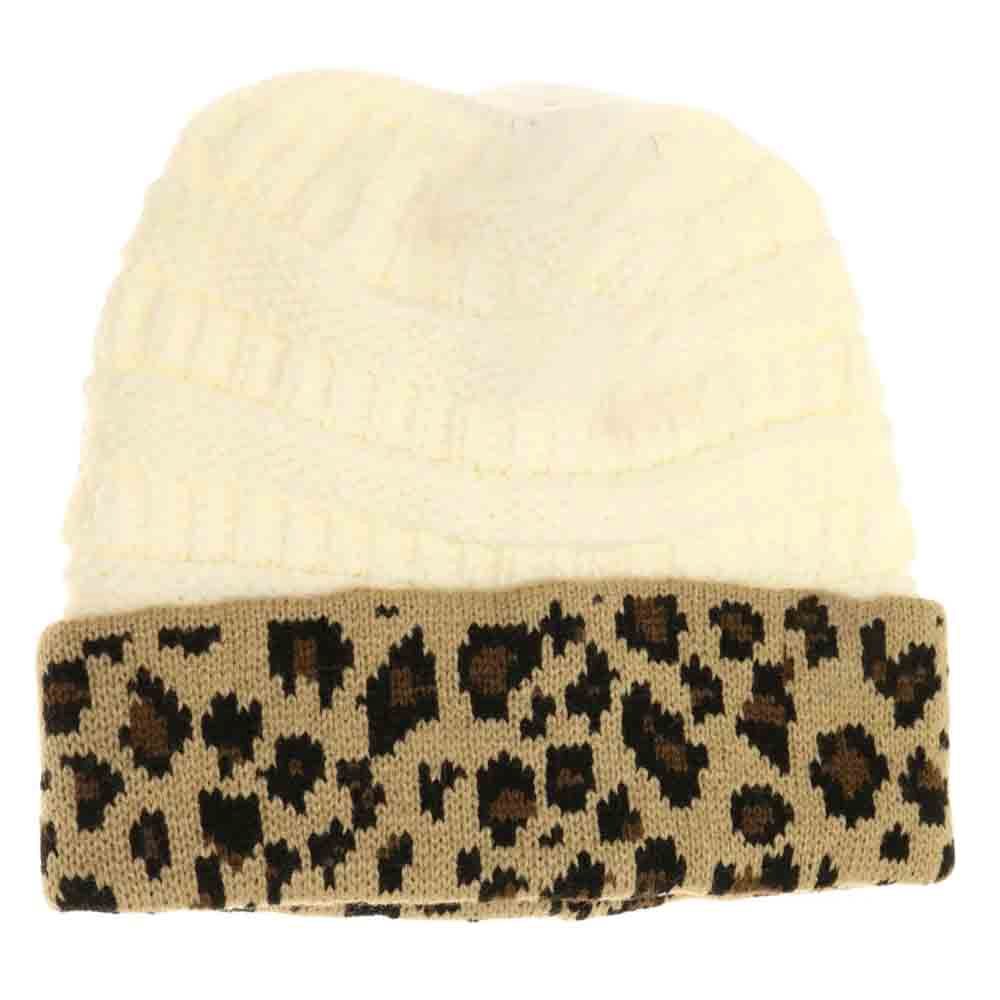 Leopard Print C.C Beanie Tail