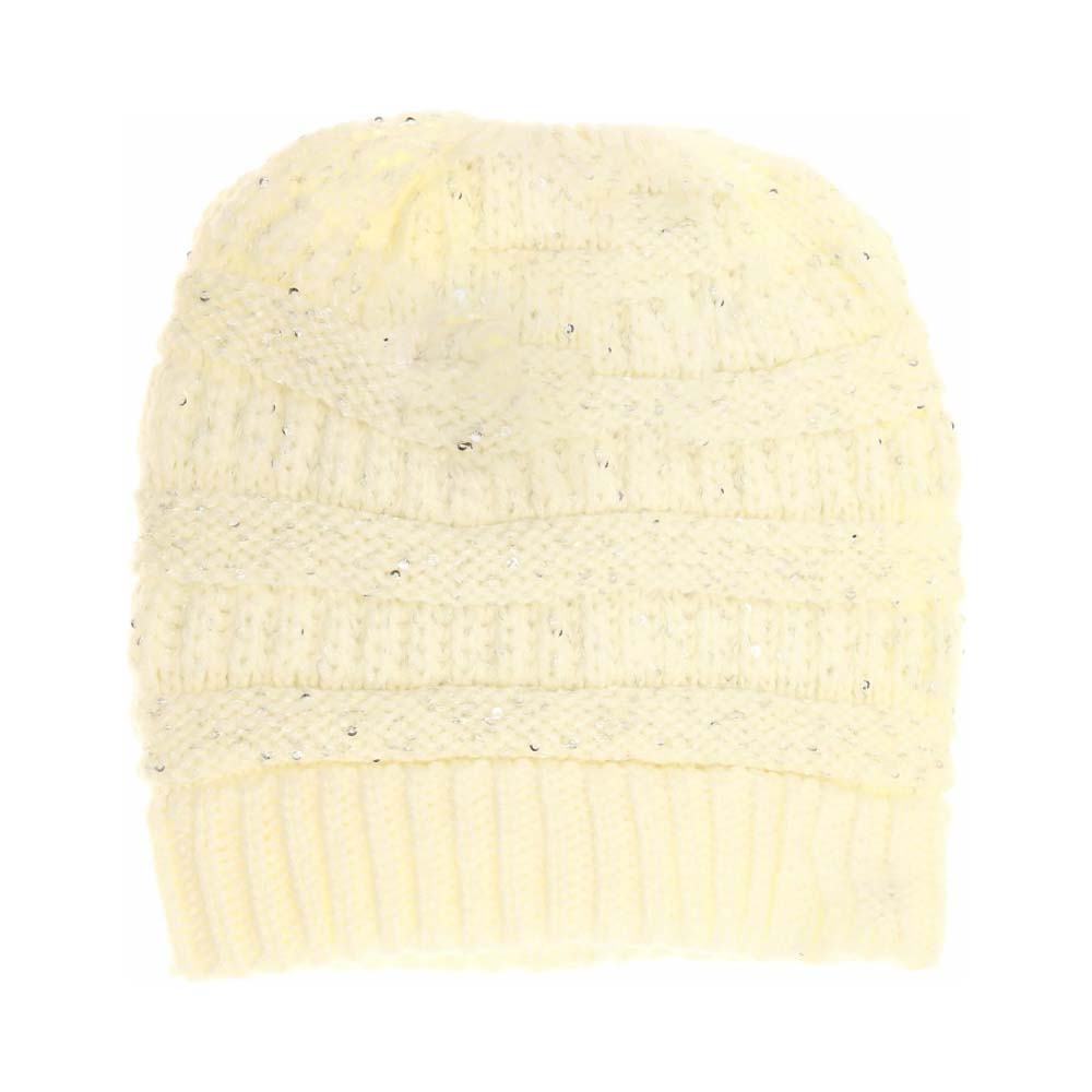 Sequin C.C Beanie Tail Beanie