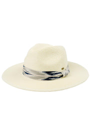 C.C Aztec Pattern Band Panama Sun Hat