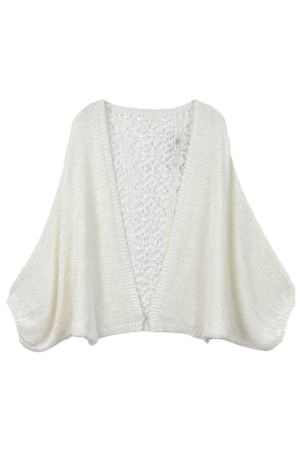 Lace Back Crochet Cardigan