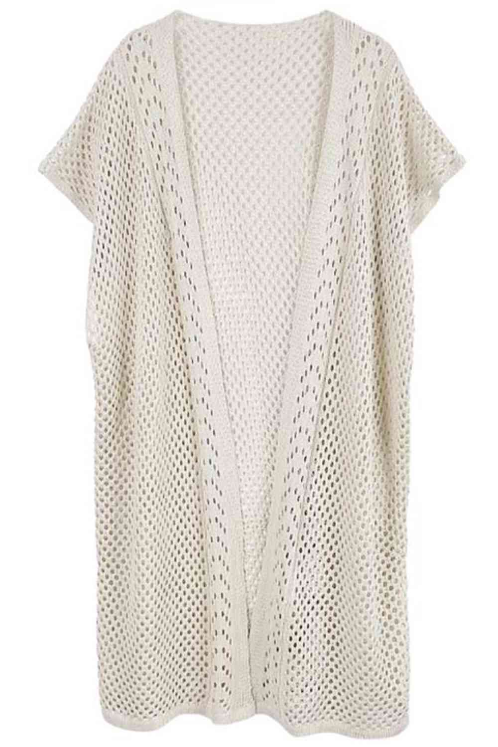 Mesh Solid Kimono