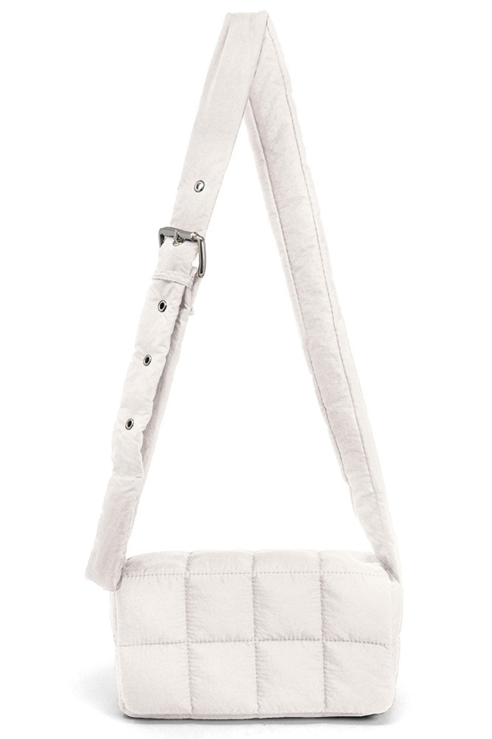 Sleek Quilted Puffer Crossbody Bag