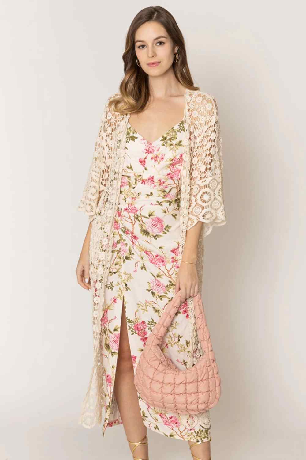 Versatile Solid Crochet Cardigan