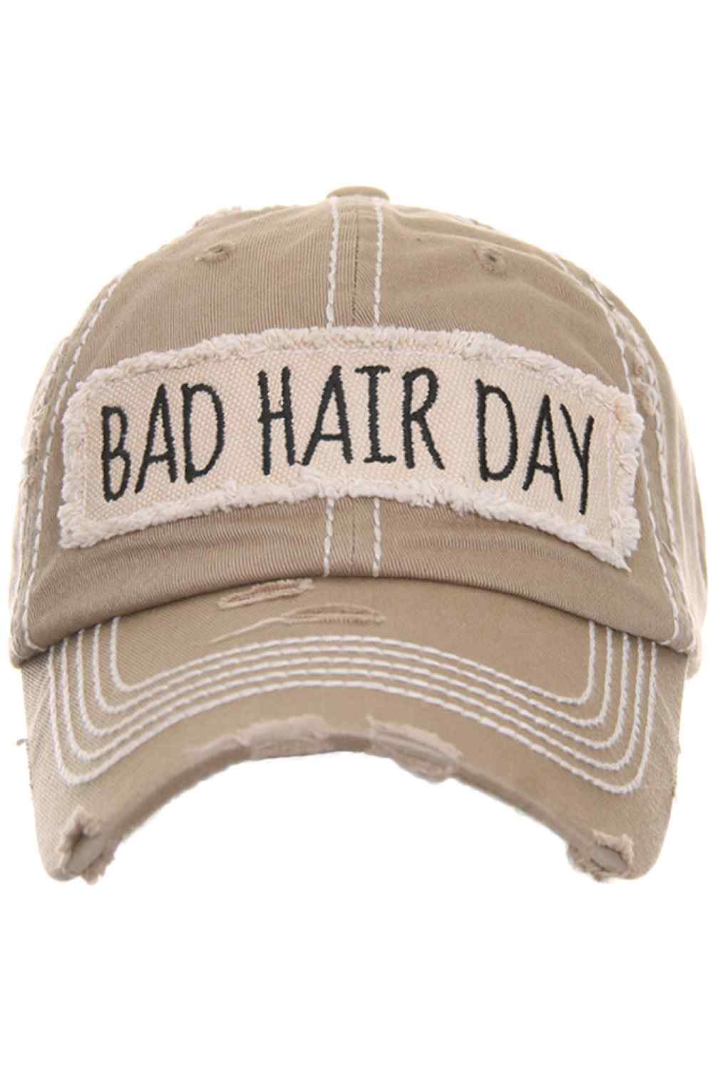 BAD HAIR DAY Washed Vintage Baseball Cap