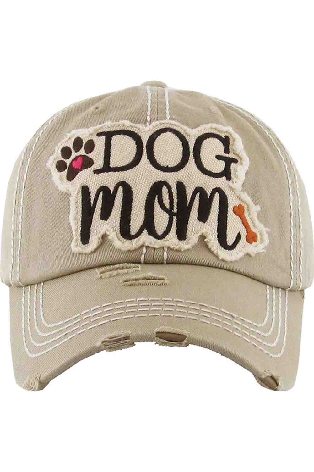 DOG MOM VINTAGE BASEBALL CAP