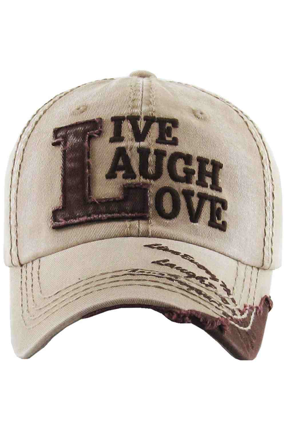 LIVE LAUGH LOVE VINTAGE BASEBALL CAP