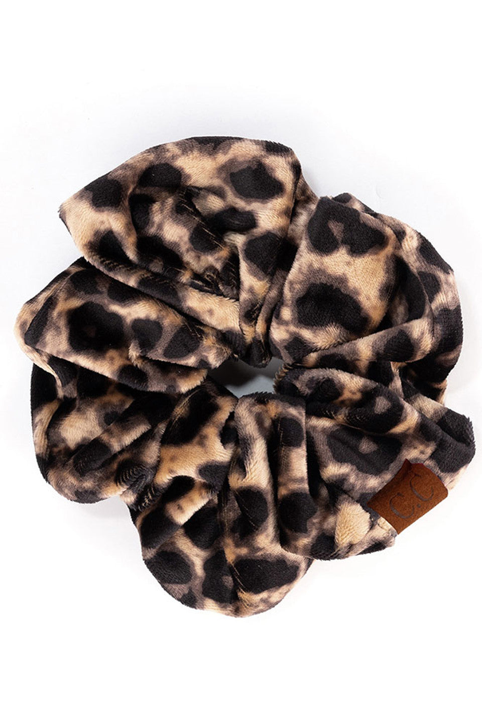 C.C Leopard Velvet Scrunchies