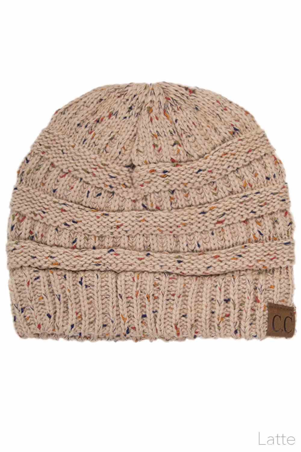 C.C Confetti Cable Knit Beanie