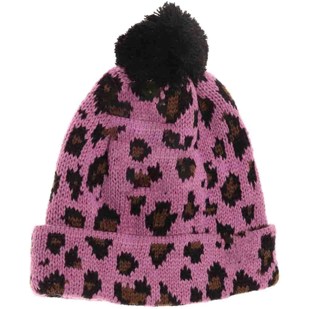 Baby Leopard Single Pom C.C Beanie