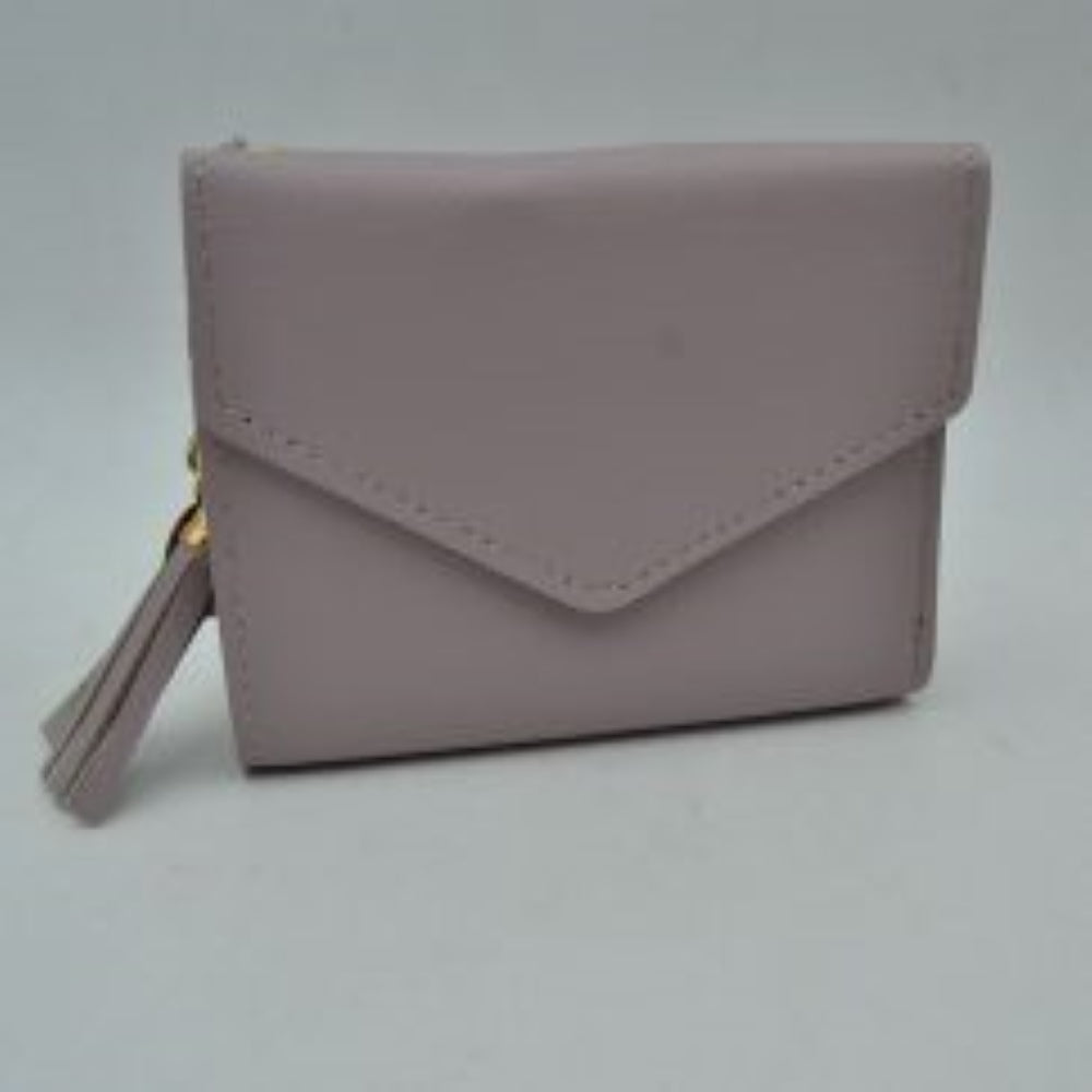Envelope Flap Compact Wallet with Tassel Charm
