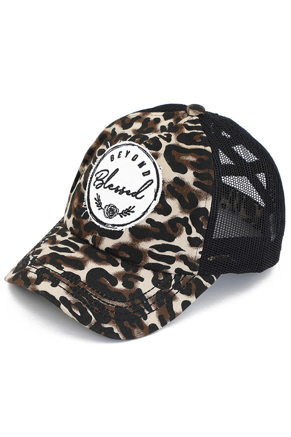 C.C BEYOND BLESSED Patch Criss-Cross Pony Cap