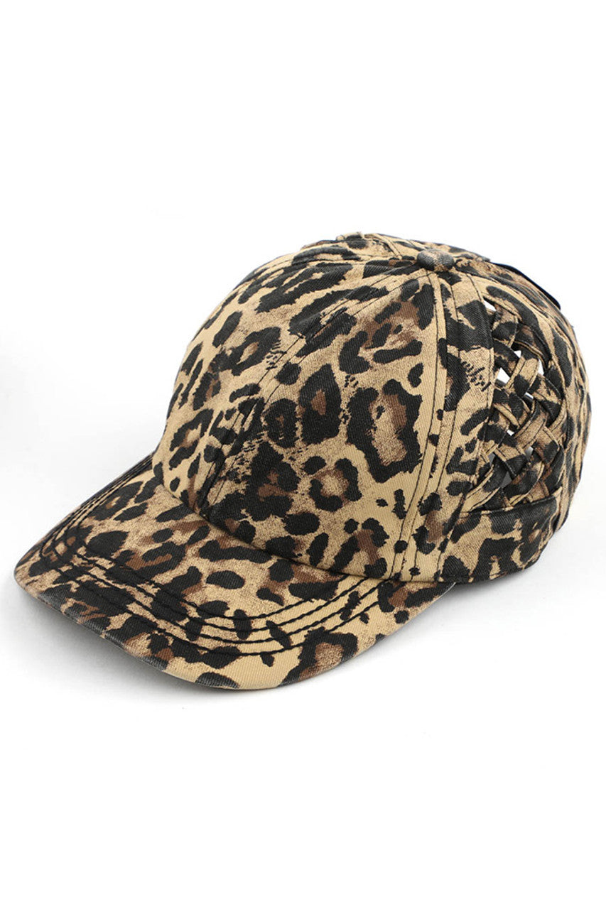 C.C WEAVON BASKET CRISS-CROSS PONYCAP