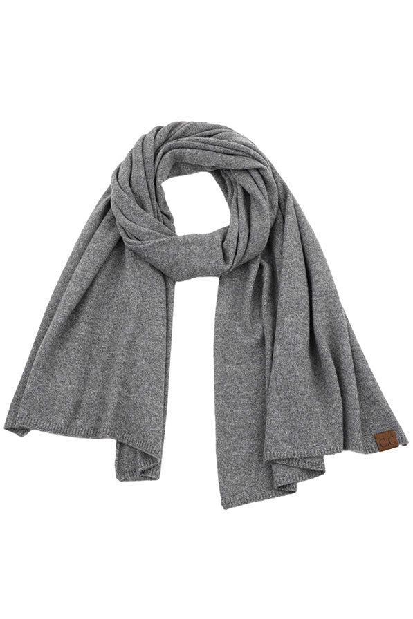 C.C Soft Recycled Fine Yarn Cuff Scarf