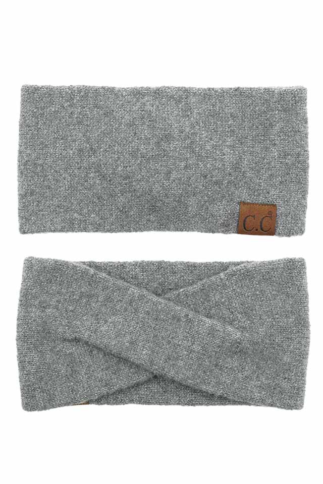 C.C Soft Recycled Fine Yarn Cuff Headwrap Earmuffs