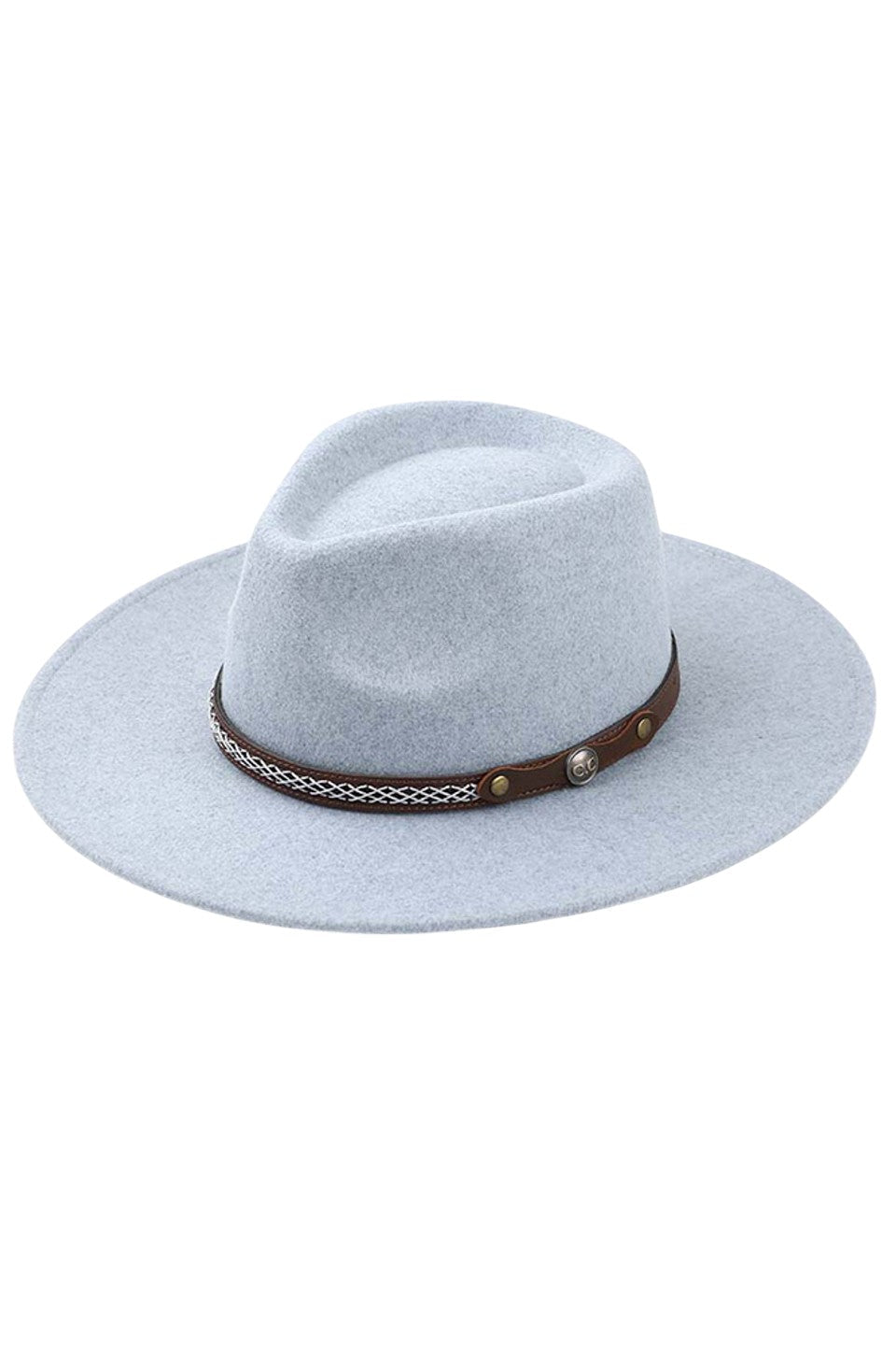 C.C Vegan Felt Metal Logo Heather Color Hat