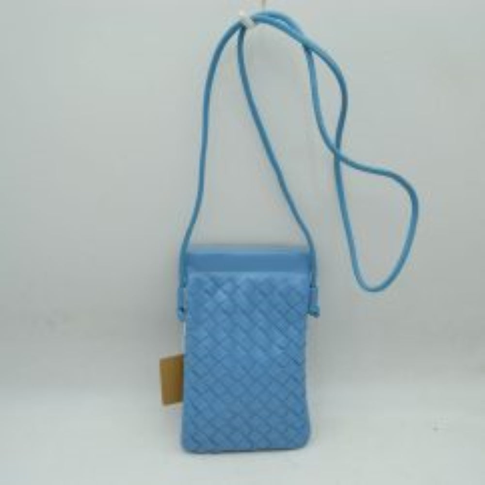 Woven Texture Vertical Phone Pouch Crossbody Bag with Cord Strap