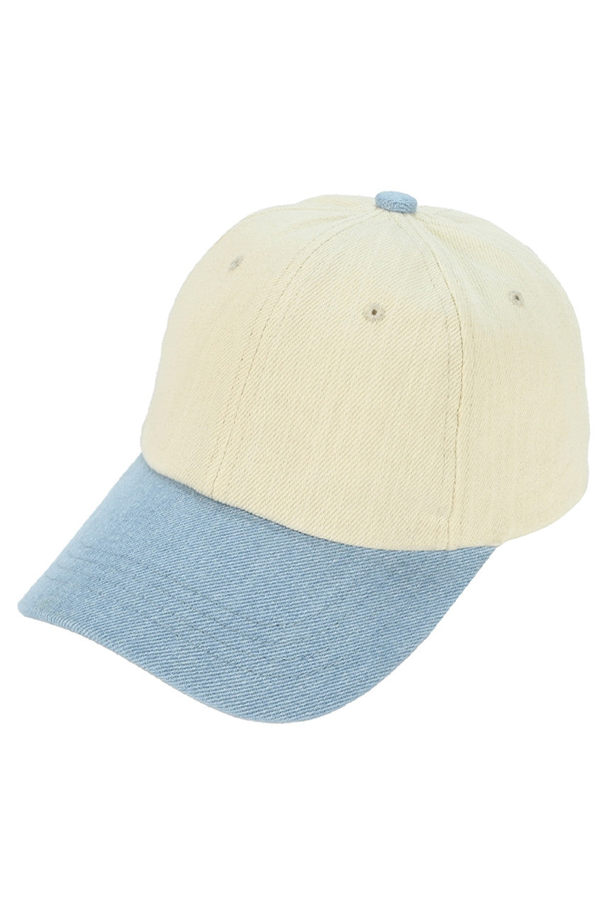 C.C Cotton Twill Denim Baseball Cap