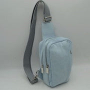 Multi-Zipper Sling Bag with Adjustable Crossbody Strap