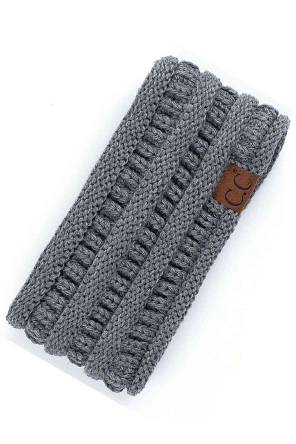 C.C Solid Ribbed Headwrap