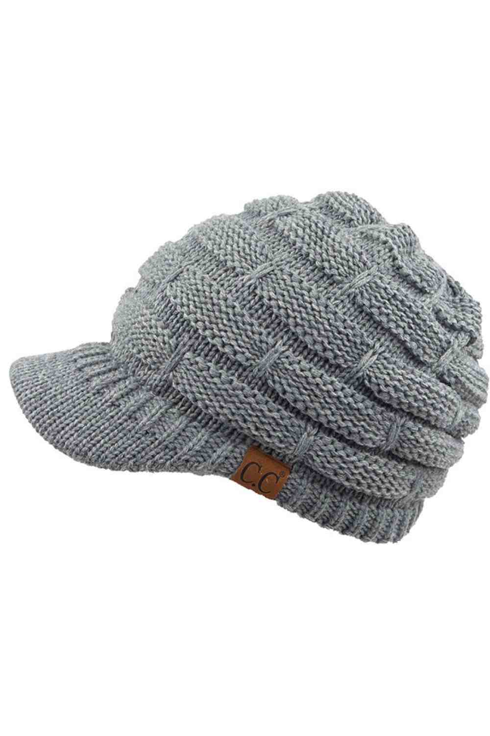C.C Versatile Ribbed Knit Brim Beanie