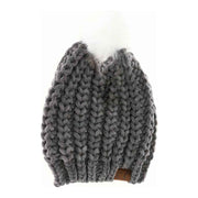 C.C Soft Chenille Chunky Yarn Beanie Hat