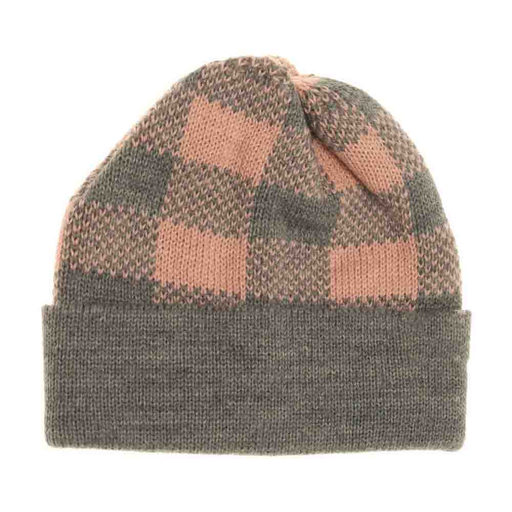BABY Buffalo Plaid Cuff C.C Beanie