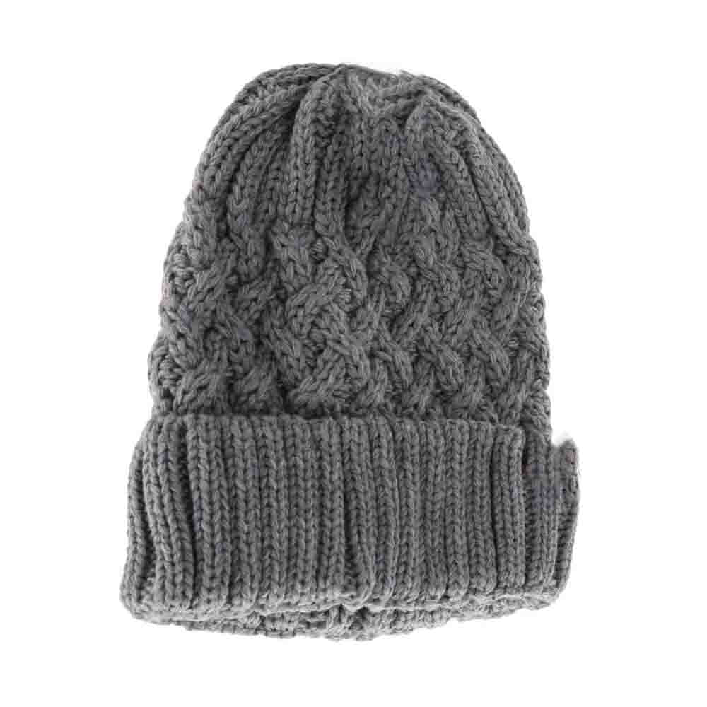 Lattice Knit Cuff C.C Beanie