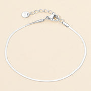 SECRET BOX_Stainless Steel Herringbone Chain Bracelet