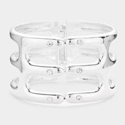Hinged Metal Cage Bracelet
