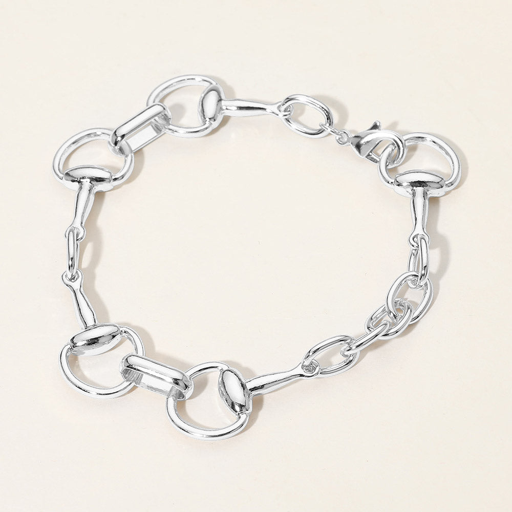 SECRET BOX_Interlocking Metal Link Bracelet