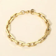 Stainless Steel Paperclip Chain Bracelet