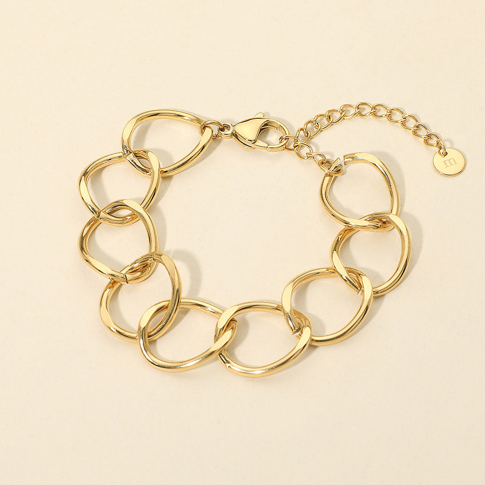 Stainless Steel Chunky Link Chain Bracelet