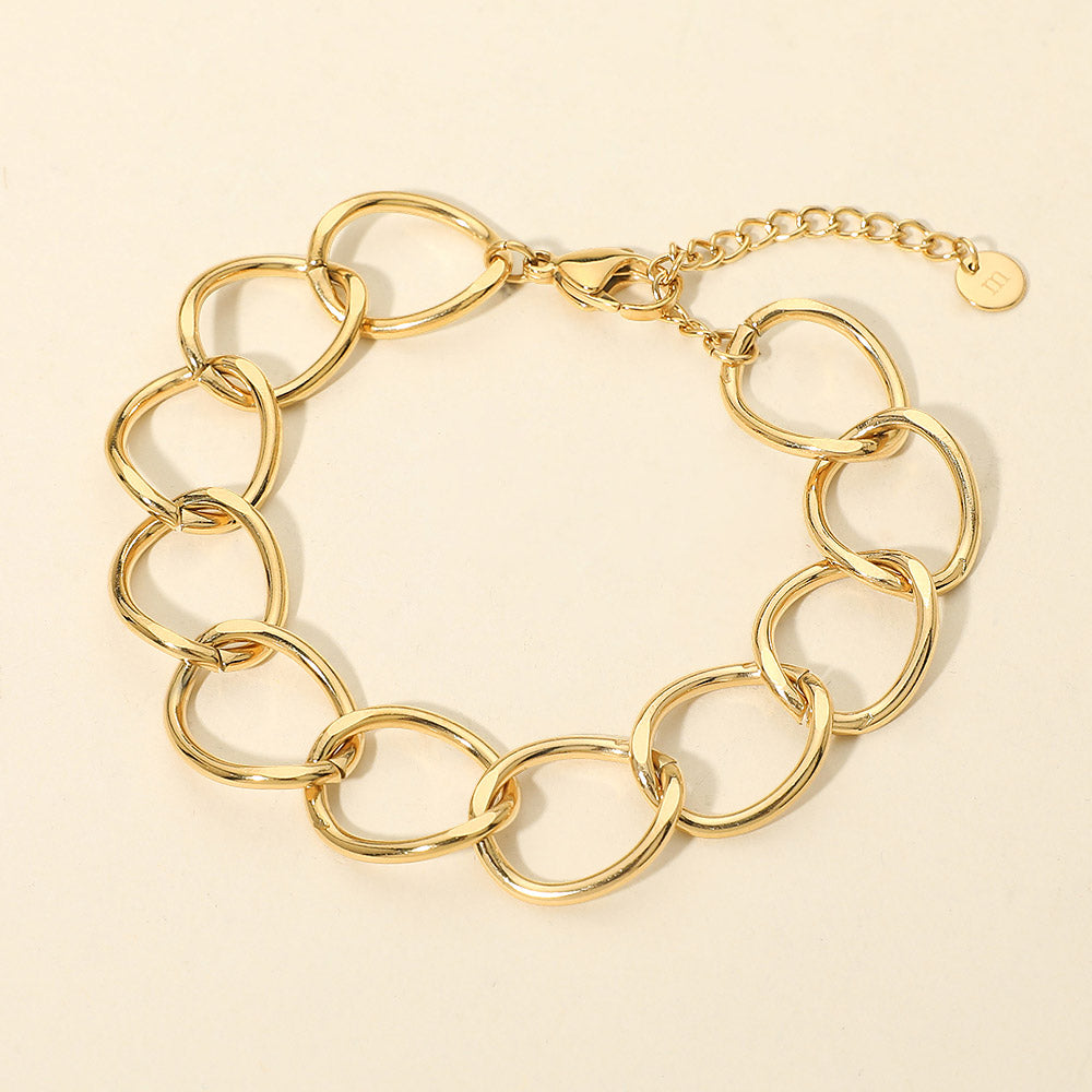 Stainless Steel Chunky Link Chain Bracelet