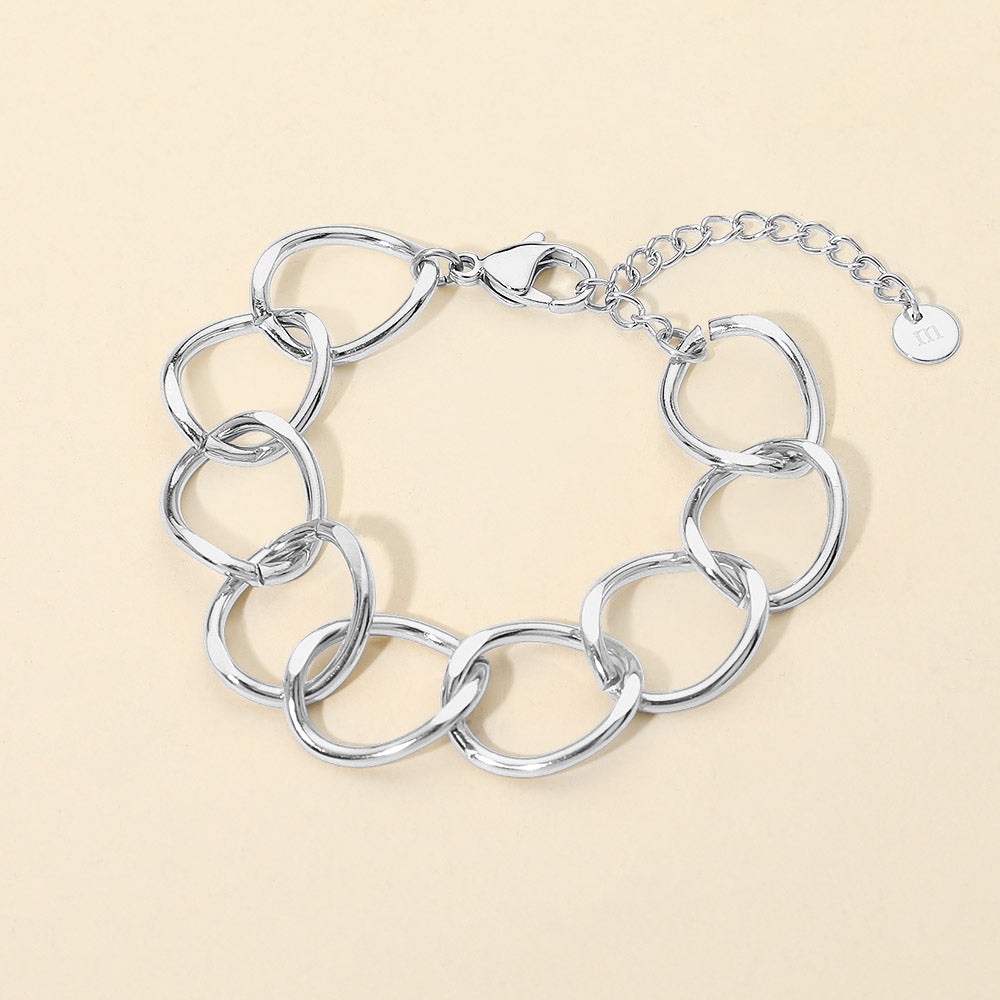 Stainless Steel Chunky Link Chain Bracelet