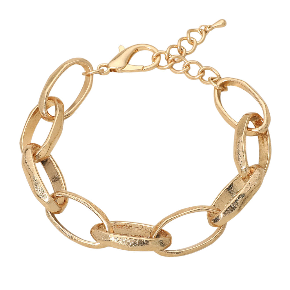 Chunky Metal Oval Link Bracelet