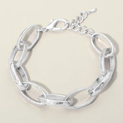 Chunky Metal Oval Link Bracelet