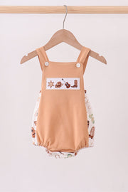 Brown Western Embroidered Bubble