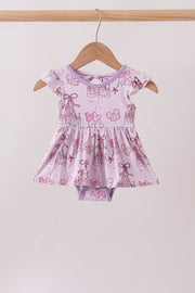Purple Castle bamboo Ruffle Bubble