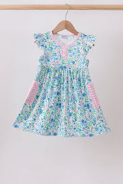 Blue Floral Dress