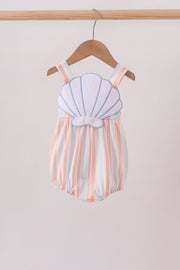 Seashell Stripe Appliqué Bubble