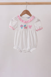 Pink Bow Ruffle Bubble