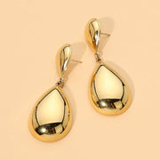 Metal Teardrop Drop Dangle Earrings